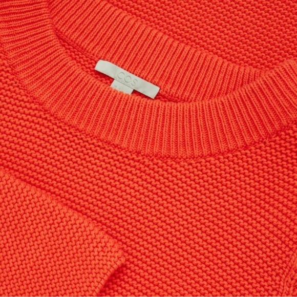 COS ¾ Sleeve Red Chunky Knit - Picture 3 of 5